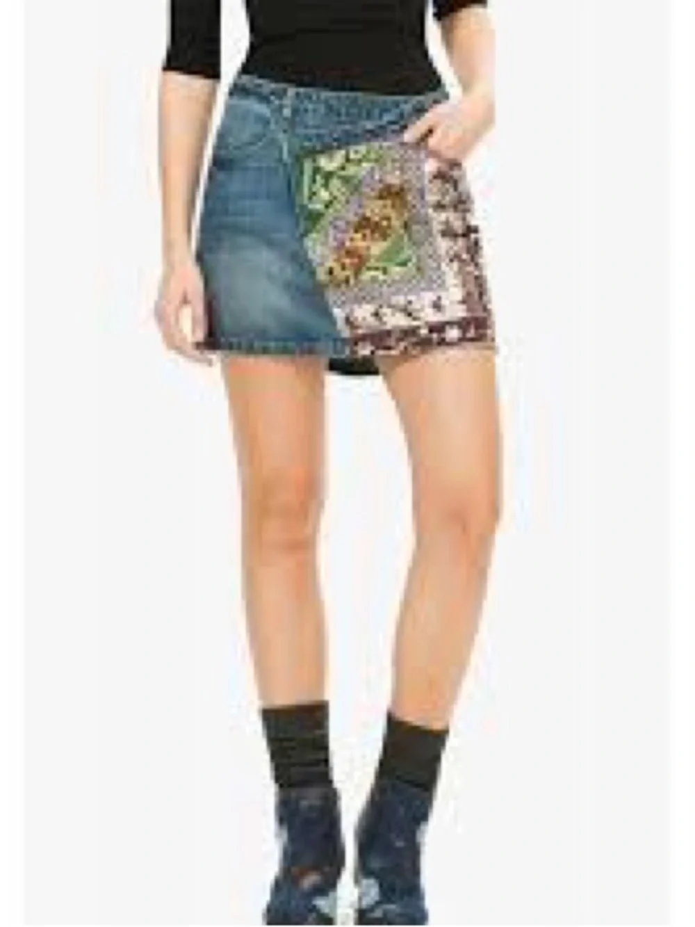 🌵DESIGUAL🌵DENIM PATCHWORK MINI🌵